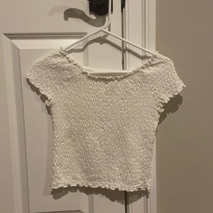 White Abercrombie kids top